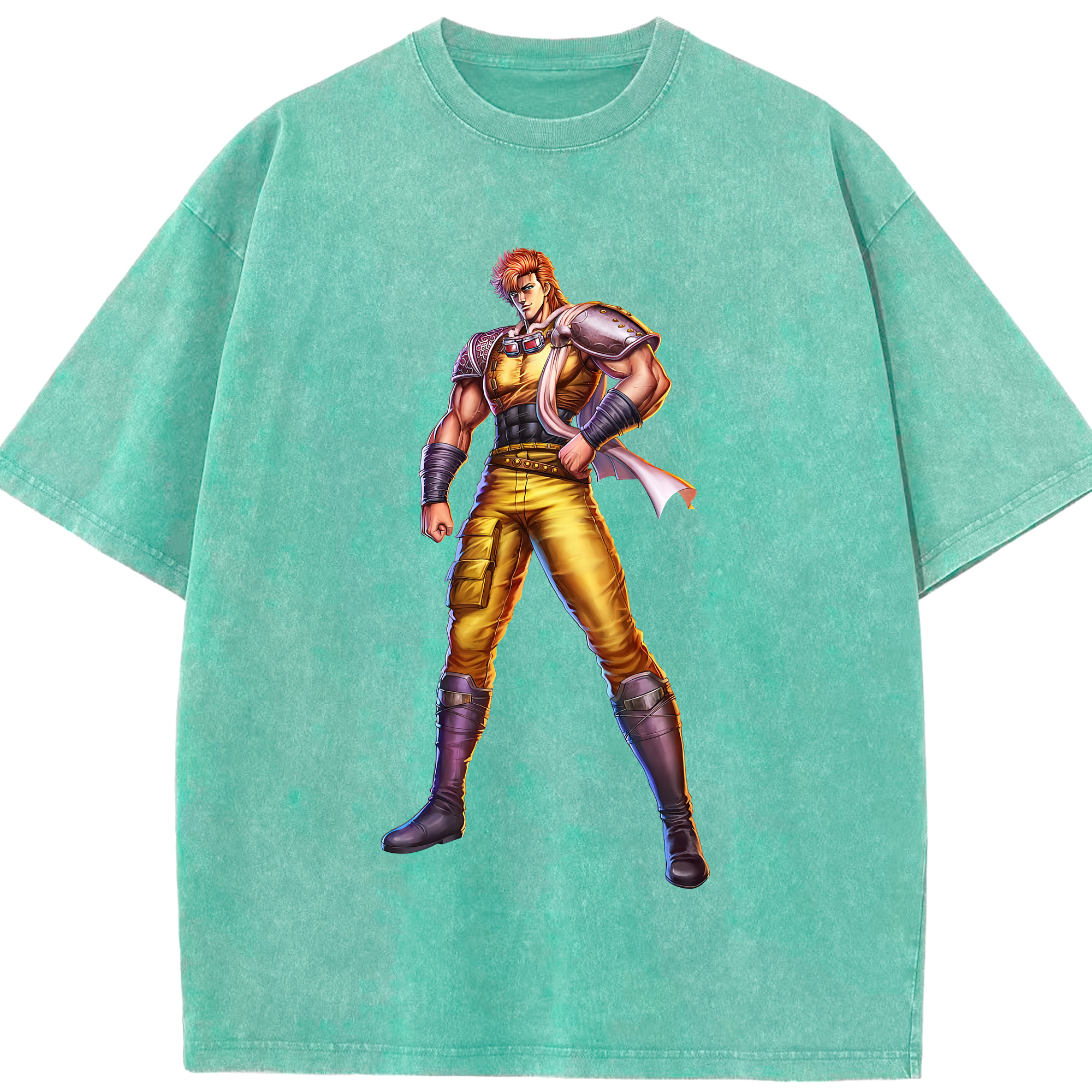 （画像用） 北斗の拳 Fist of the North Star 綿100% ヴィンテージ風 半袖Tシャツ（フロントプリント）